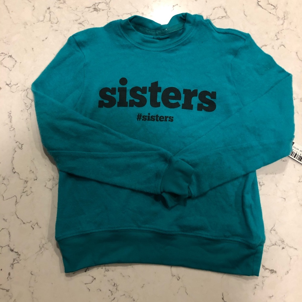Turquoise kid’s Joe’s jeans sweatshirt sz 6x - Picture 2 of 2